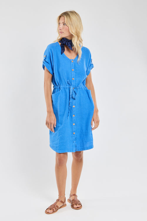 Belted dress - linen - Armor-lux - 2
