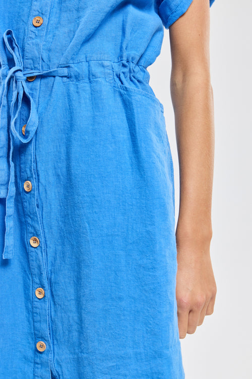 Belted dress - linen - Armor-lux - 4