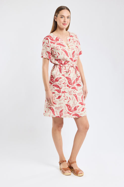 Robe motifs végétaux - lin - Armor-lux - 4