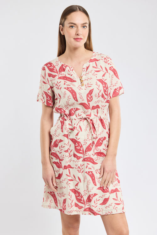 Robe motifs végétaux - lin - Armor-lux - 1