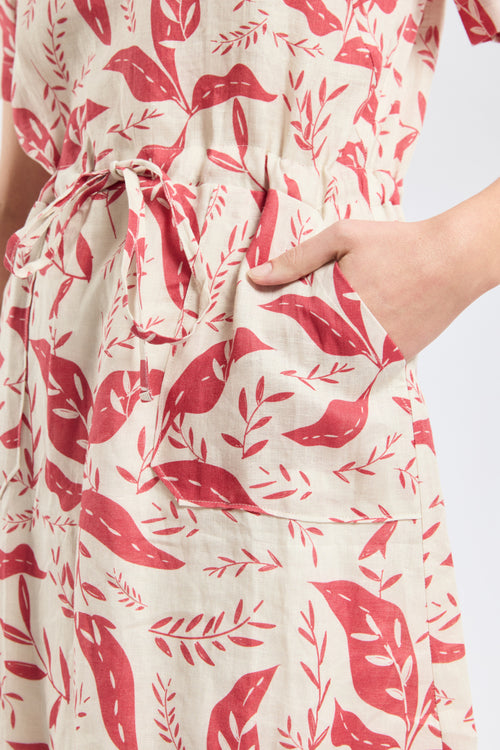 Robe motifs végétaux - lin - Armor-lux - 3