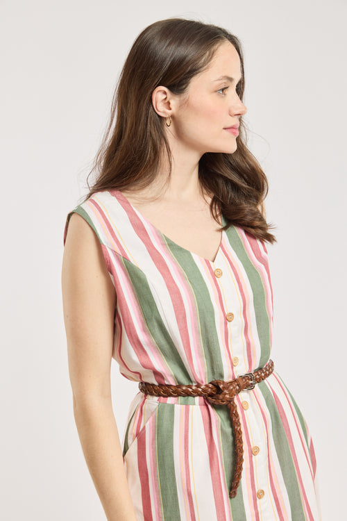 Robe longue rayée - coton - Armor-lux - 2