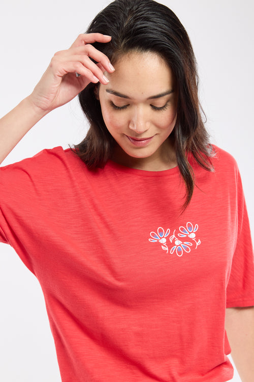 T-Shirt mit Kimonoärmeln – geflammte Baumwolle - Armor-lux - 2