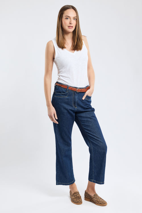 V-neck vest top - slub cotton - Armor-lux - 3