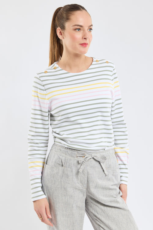 Dreifarbiges Matrosenshirt – dicke Baumwolle - Armor-lux - 1