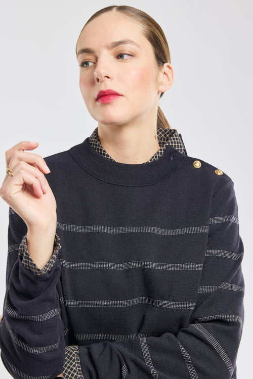 Pull marin rayé - laine - Armor-lux - 1