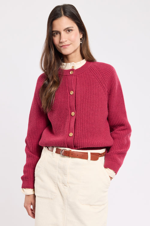 Buttoned cardigan – wool - Armor-lux - 4