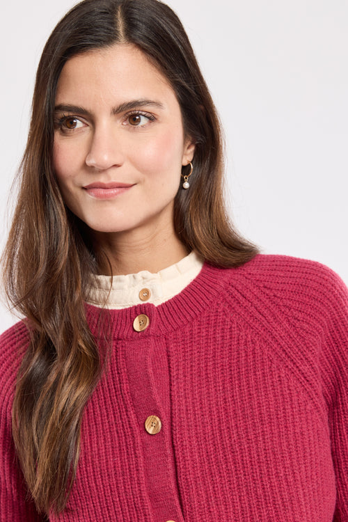 Cardigan boutonné - laine - Armor-lux - 5