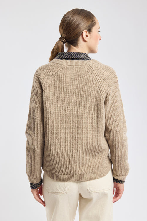 Strickjacke mit Knöpfen – Wolle - Armor-lux - 4