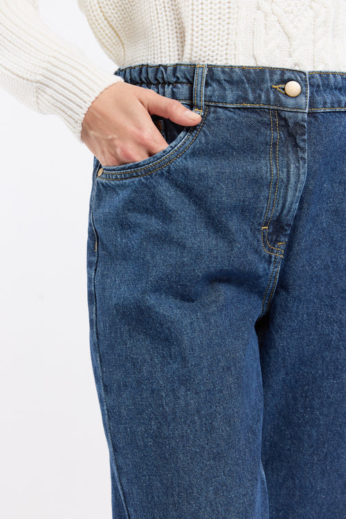 Jeans with elasticated waist - cotton - Armor-lux - 3