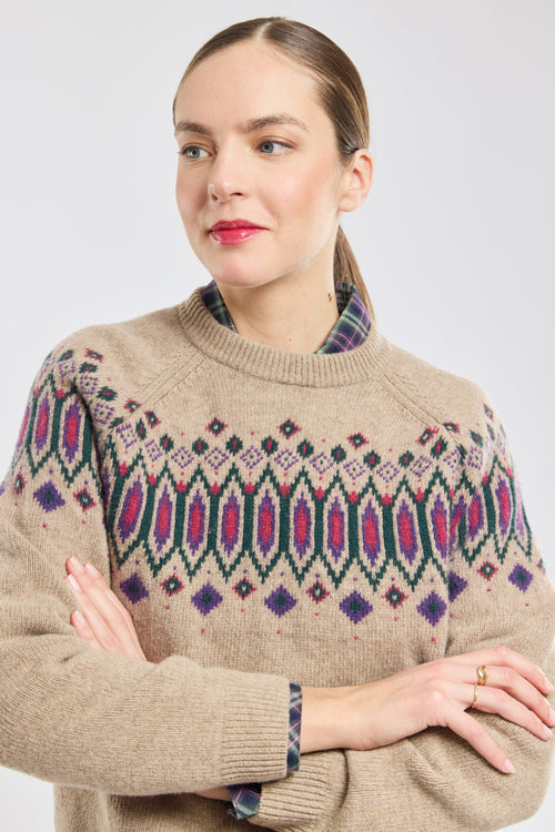 Pull jacquard Heritage - laine - Armor-lux - 1