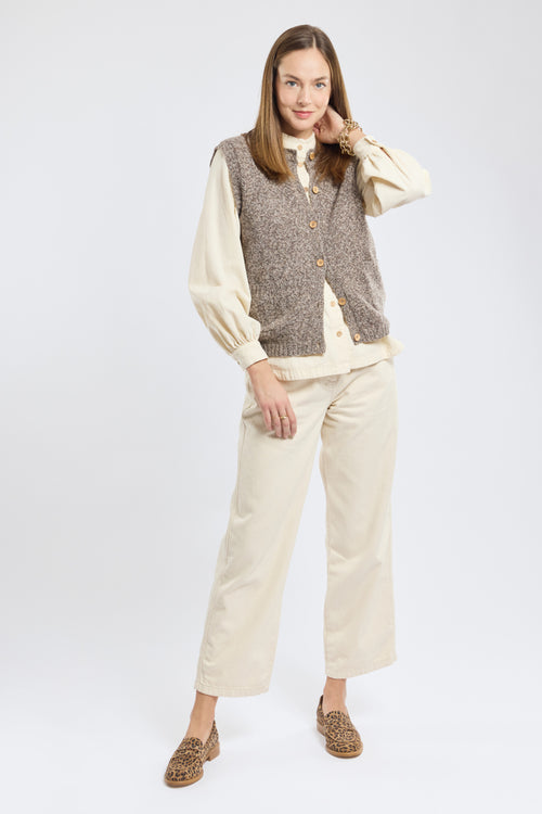 Cardigan sans manche Heritage - laine - Armor-lux - 4