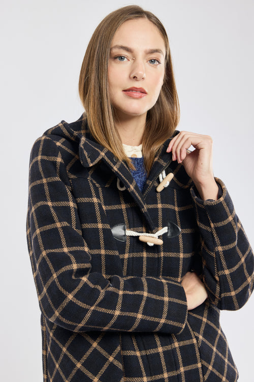 Checked duffle coat - wool cloth - Armor-lux - 6