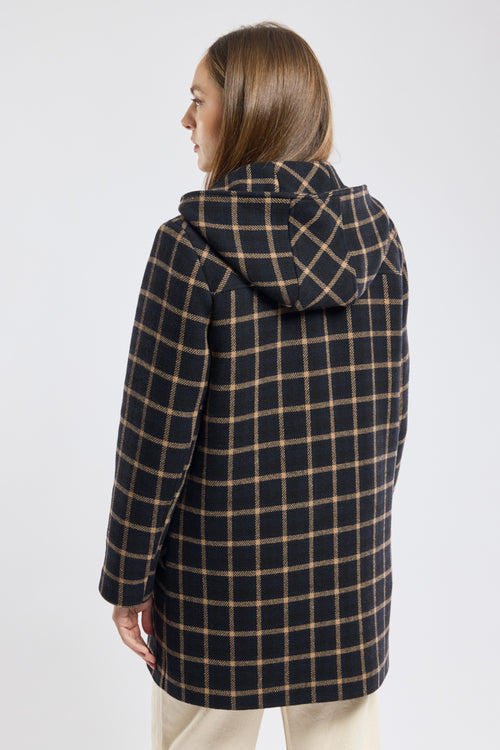 Checked duffle coat - wool cloth - Armor-lux - 4
