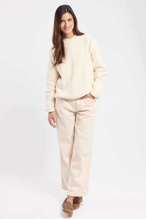Pullover mit Zopfmuster – Wolle - Armor-lux - 4
