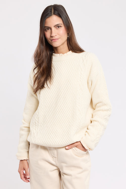 Pullover mit Zopfmuster – Wolle - Armor-lux - 3