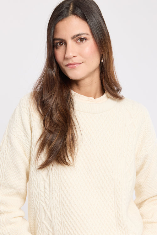 Pullover mit Zopfmuster – Wolle - Armor-lux - 2