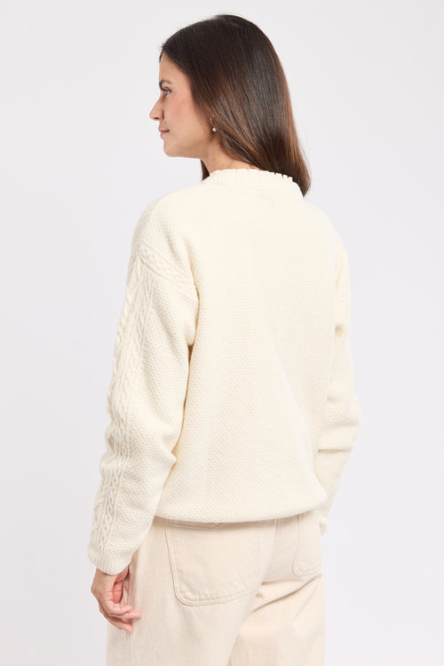 Pullover mit Zopfmuster – Wolle - Armor-lux - 5
