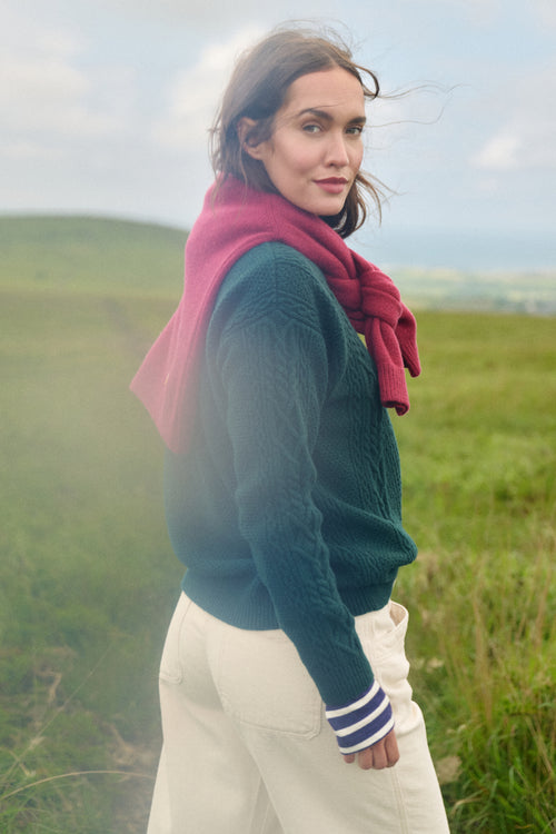 Cable-knit jumper - wool - Armor-lux - 2