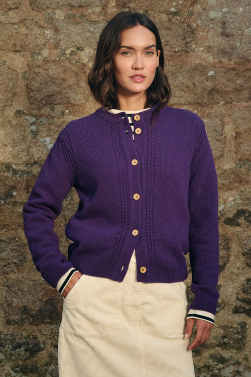 Strickjacke mit Knöpfen Heritage – Wolle - Armor-lux - 5