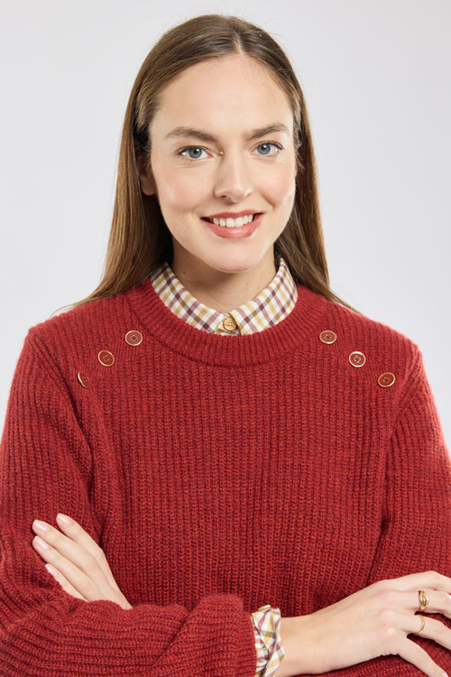 Pull col rond - alpaga et laine - Armor-lux - 2