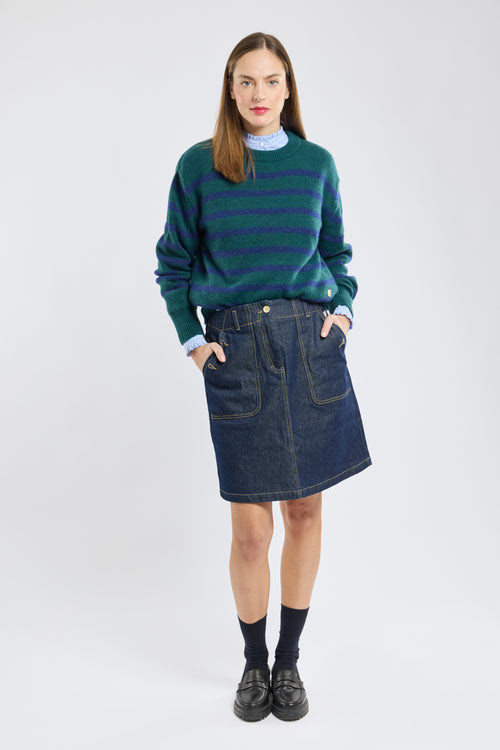 Fisherman striped jumper Heritage - alpaca and wool - Armor-lux - 4