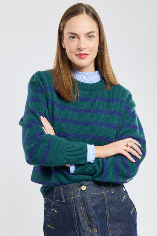 Pull marin rayé Heritage - alpaga et laine - Armor-lux - 2