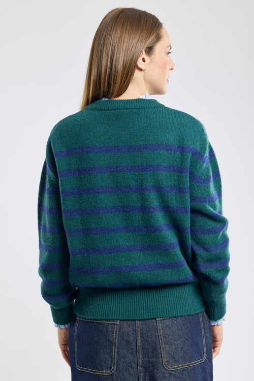 Fisherman striped jumper Heritage - alpaca and wool - Armor-lux - 5