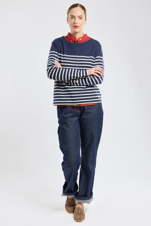 Breton striped shirt Heritage - cotton and wool - Armor-lux - 4