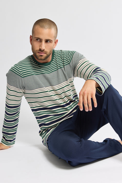 Straight cut pyjamas – cotton - Armor-lux - 1