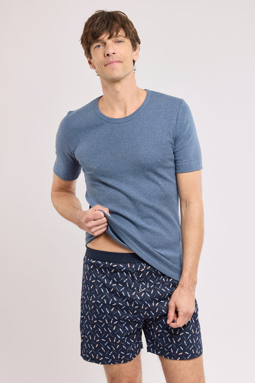 Caleçon imprimé - coton - Armor-lux - 1