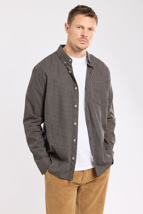 Chemise coupe droite Heritage - coton flanelle - Armor-lux - 1