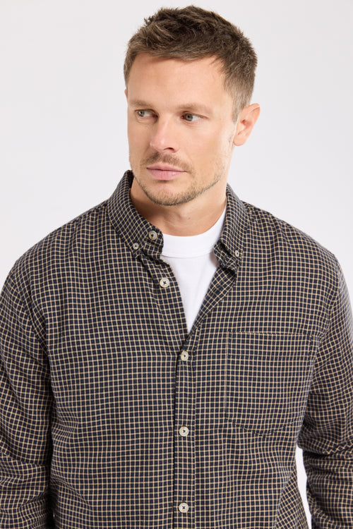 Chemise coupe droite Heritage - coton flanelle - Armor-lux - 3
