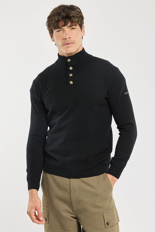 Trucker neck sweater - wool - Armor-lux - 1