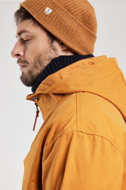 Water-repellent pea jacket - cotton - Armor-lux - 4