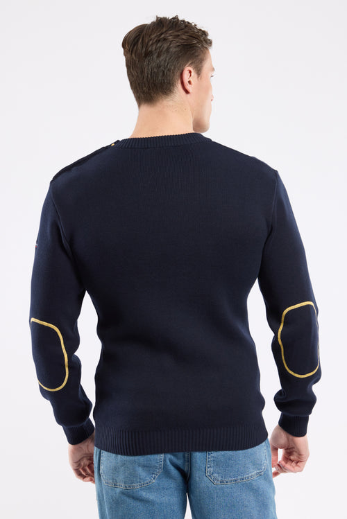 Fisherman jumper with elbow patches - cotton - Armor-lux - 3