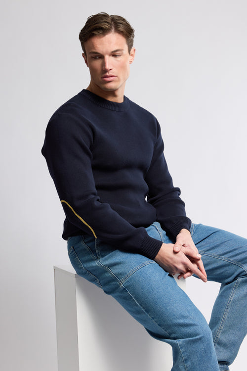 Fisherman jumper with elbow patches - cotton - Armor-lux - 5