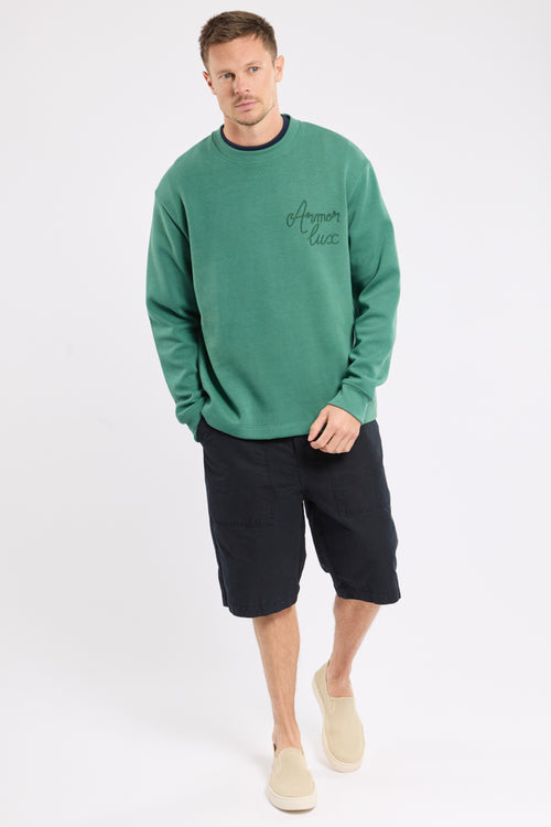 Heritage embroidered sweatshirt - thick cotton - Armor-lux - 3