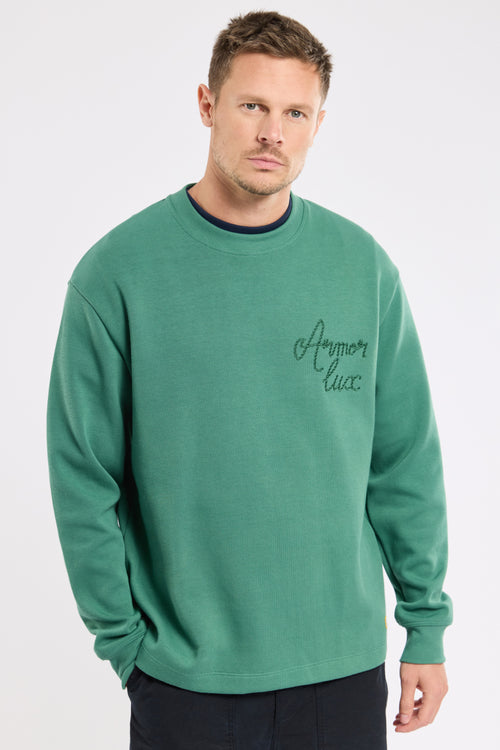 Heritage embroidered sweatshirt - thick cotton - Armor-lux - 4