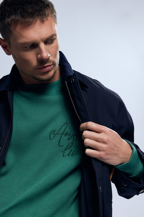 Heritage embroidered sweatshirt - thick cotton - Armor-lux - 5