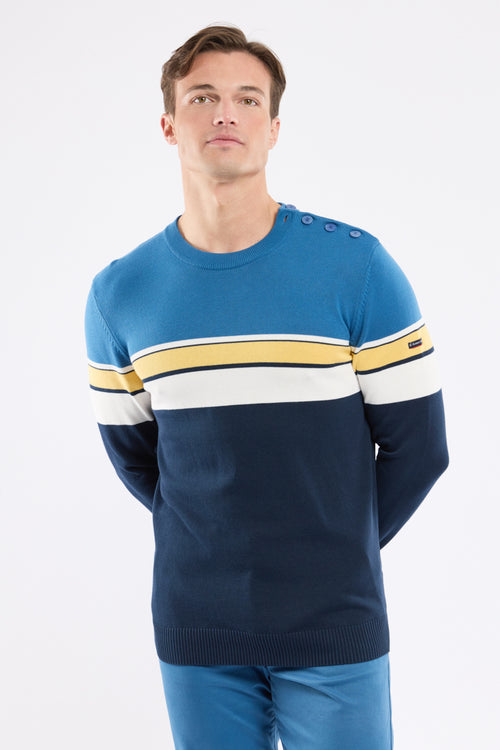 Tricolor fisherman jumper - cotton - Armor-lux - 1