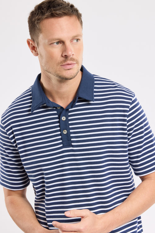 Heritage striped polo shirt - cotton - Armor-lux - 3