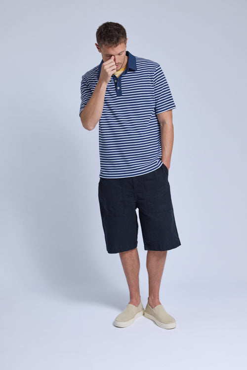 Heritage striped polo shirt - cotton - Armor-lux - 1