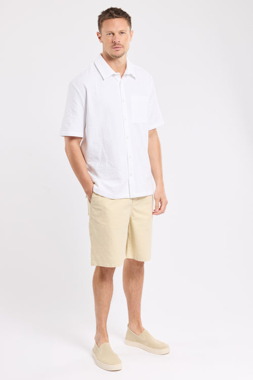 Short-sleeved shirt - embossed knit - Armor-lux - 3
