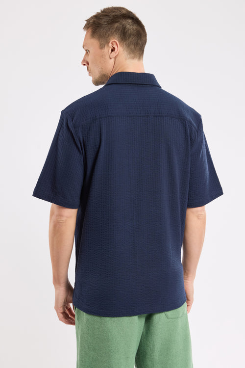 Short-sleeved shirt - embossed knit - Armor-lux - 5