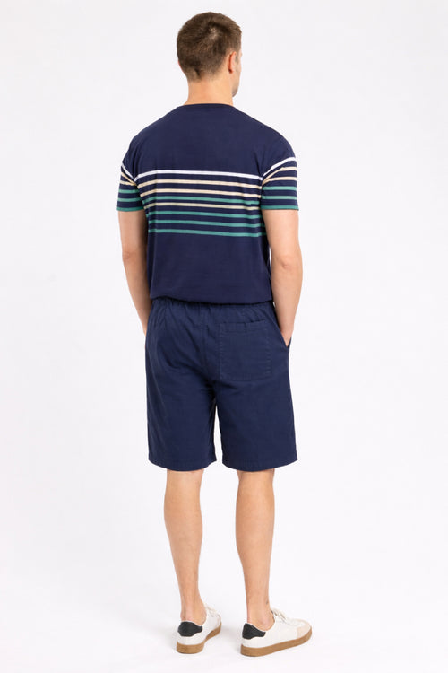 Elastic waist Bermuda shorts - cotton - Armor-lux - 3