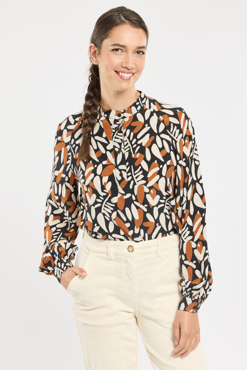 Bedruckte Bluse – Cupro - Armor-lux - 1