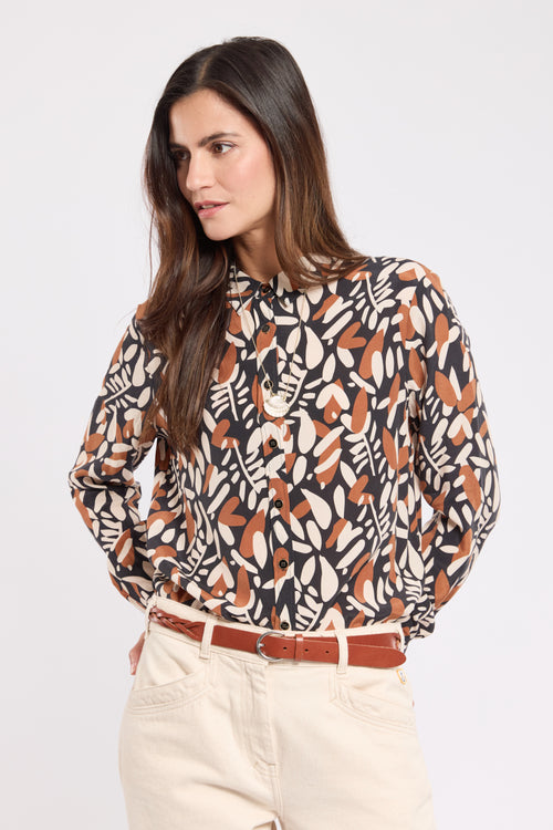 Blouse imprimée - cupro - Armor-lux - 1