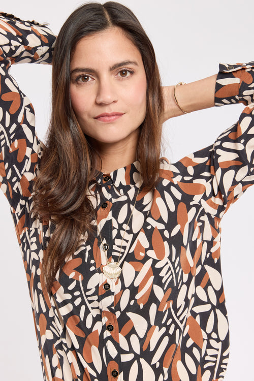 Blouse imprimée - cupro - Armor-lux - 4