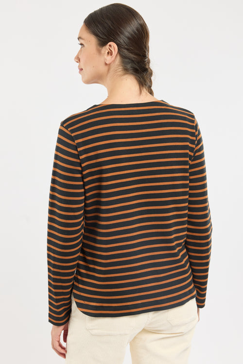 Marinière col à lacet - coton - Armor-lux - 5